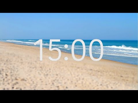 15 Minute Timer with Relaxing Music: Beach Theme