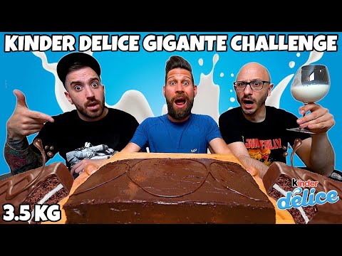 3,5 KG di KINDER DELICE GIGANTE CHALLENGE con i JUNKFULLY - MAN VS FOOD
