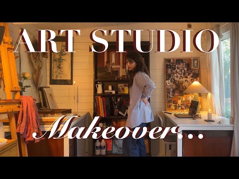 Art studio makeover & declutter✨ HUGE transformation!