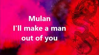 I'll make a man out of you - Disney Mulan (Lyrics)