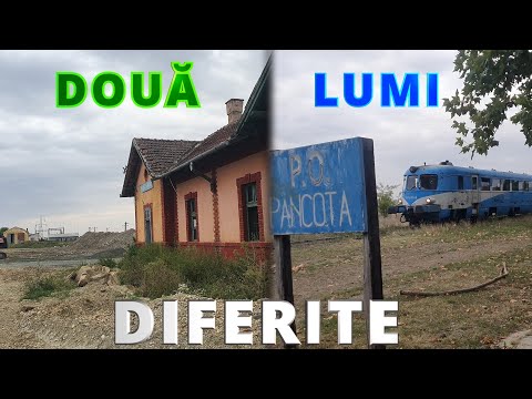 PANCOTA - SAGEATA VERDE. Iar pe urmele trenului electric. Halta CFR, statia si fosta remiza. 🚂🚃⚡