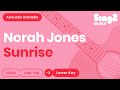 Norah Jones - Sunrise (Lower Key) Acoustic Karaoke