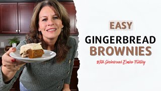 The Best Gingerbread Brownies Ever — With Silky Gingerbread Ermine Frosting
