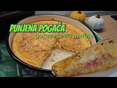 Vruća, punjena pogača za večeru - bez kvasca, bez čekanja za samo 20 minuta - mekana, sočna i ukusna