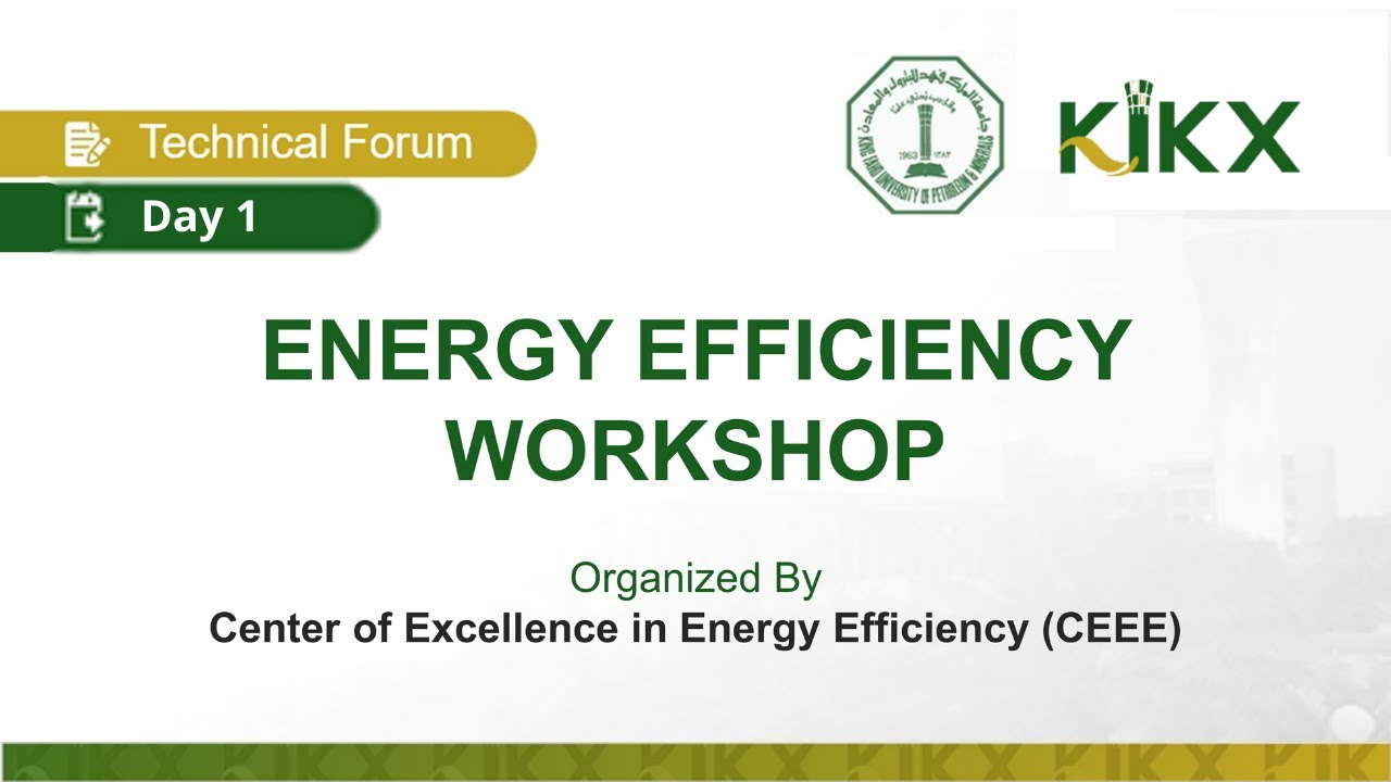 Day 1: Energy Efficiency Workshop