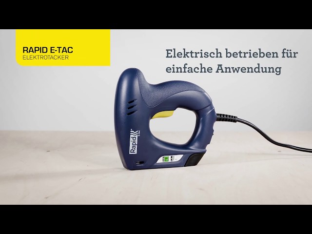 Video teaser for Rapid E-tac Elektrotacker - DE