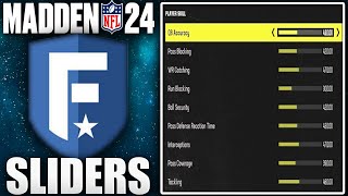 The Best All-Madden Sliders For Gameplay/XP For Madden 24 Franchise!