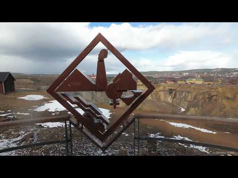 [4K] Walking in Falu Gruva, Falun, SWEDEN