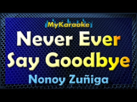 Karaoke - NEVER EVER SAY GOODBYE -  in the style of Nonoy Zuñiga