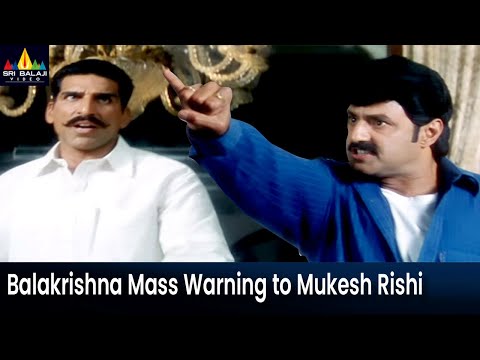 Balakrishna Gives Mass Warning to Mukesh Rishi | Palanati Brahmanaidu Movie Scenes @SriBalajiMovies