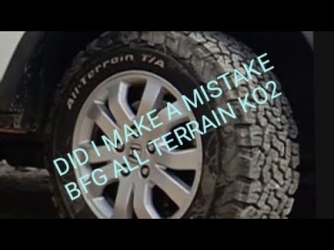 BF GOODRICH ALL TERRAIN KO2. Honda CRV AWD. Review.