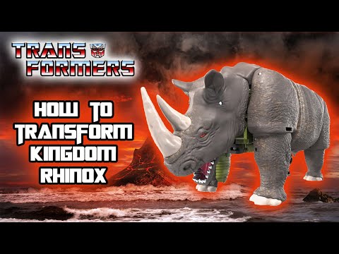 How To Transform Kingdom Rhinox Tutorial || War For Cybertron Trilogy Transformers Action Figure