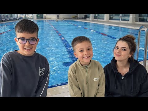 I WENT TO THE POOL WITH MY DAD!! ONUR DIDN'T WANT TO GET OUT OF THE POOL.