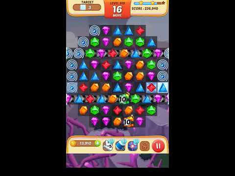 Jewel Match King Level 319 - Walkthrough ( No Booster )