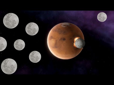 Mars VS 20 Earth Moon 3D Animation