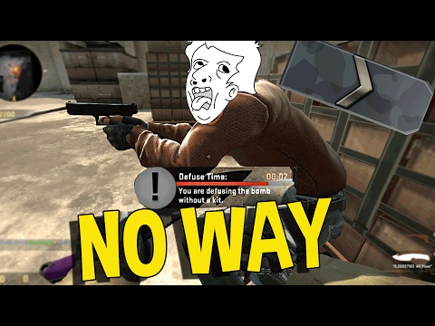 CS:GO SILVER FUNNY MOMENTS - THE DUMBEST NINJA DEFUSE EVER, BOOST TROLLING & MORE