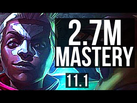 EKKO vs KINDRED (MID) | 7/0/6, 2.7M mastery, 1000+ games, Godlike | NA Master | v11.1
