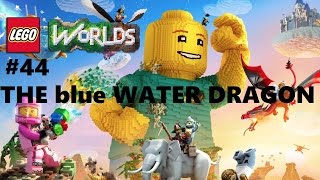 Lego Worlds: #44 Unlocking The Blue Water Dragon Ps4 Playthrough