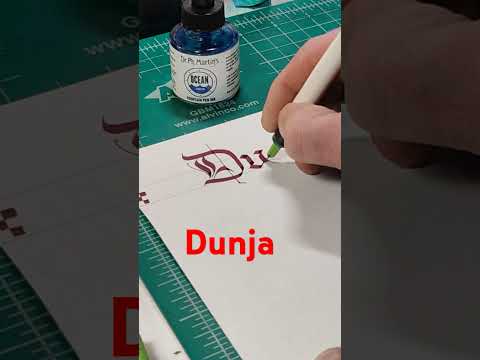 How to write ✍️🔏✒️#Dunja #calligraphy #name #shorts #fyp