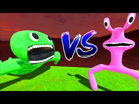 Jumbo Josh VS Rainbow Friends Pink - Animal Revolt Battle Simulator