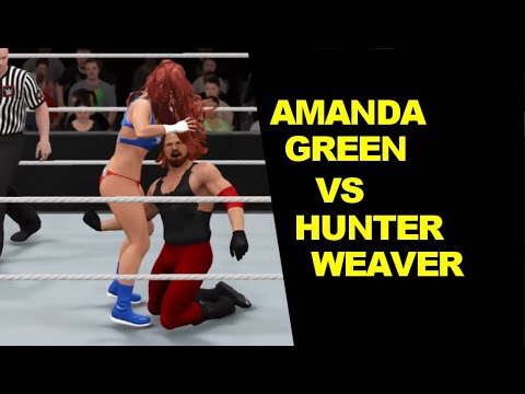 WWE 2K17 Amanda Green vs Hunter Weaver - Mixed Wrestling