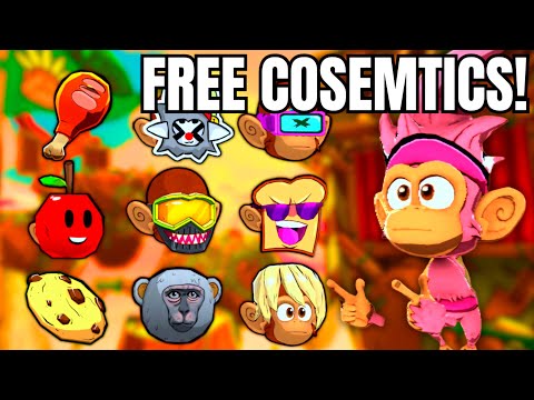 How To Get EVERY FREE COSMETIC In Monkey See Monkey Doo Doo!