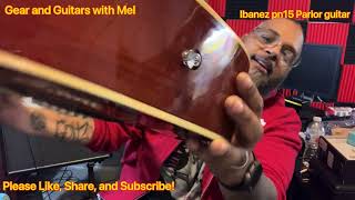 Video thumbnail for Checking out the Ibanez pn15 parlor guitar by Gear and Guitars with Mel