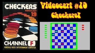 The Channel F Files VideoCart 19 Checkers Gameplay!