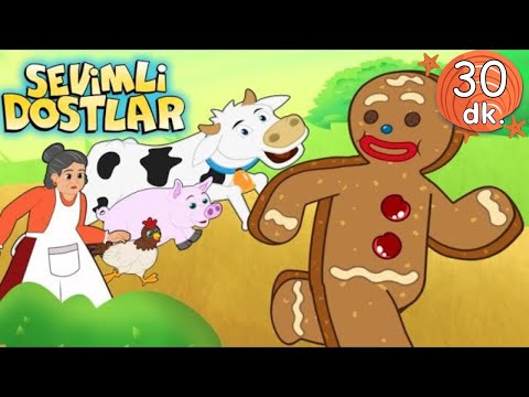 Zencefilli Kurabiye Adam 🍪 ve 30 dk Sevimli Dostlar Bebek Şarkıları | Çocuk Şarkıları |Masal Şarkısı