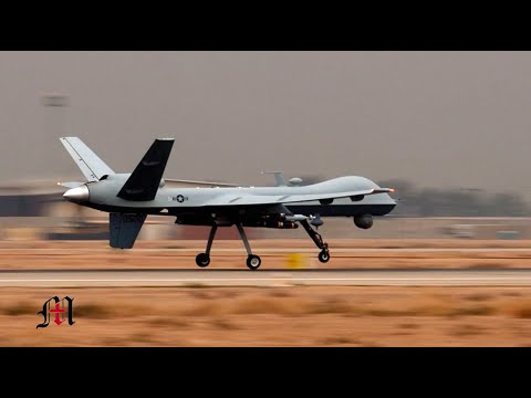 AMAZING !!! MQ-9 Reaper takeoff in action