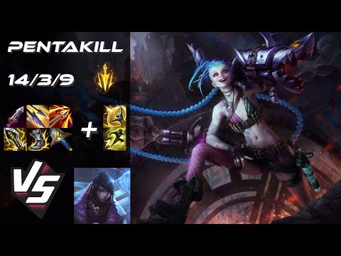 BOTTOM Jinx vs Aphelios [PENTAKILL] - NA Grandmaster Patch 25.S1.2