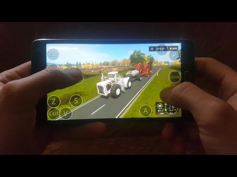 Farming simulator 2017 on android (samsung galaxy note4)Kleinhau map, seeding with big bud 747