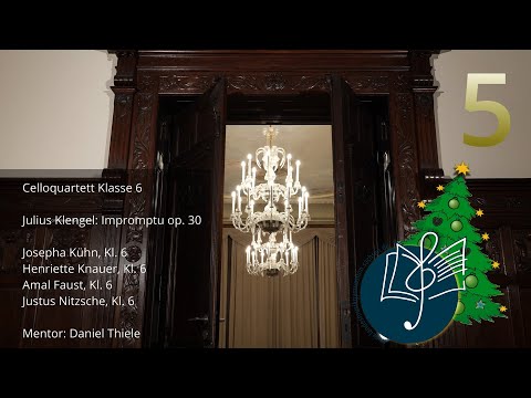 Tür Nr. 5 / Julius Klengel: Impromptu op. 30 – Celloquartett Klasse 6