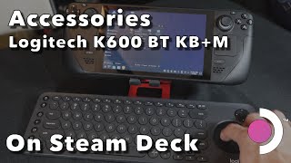 Steam Deck: Logitech K600 Bluetooth Keyboard/Mouse Review and Demo