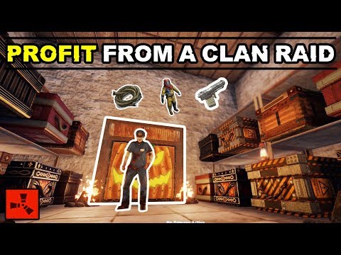 Making BANK From A CLAN RAID Near My SOLO ISLAND! RUST SOLO