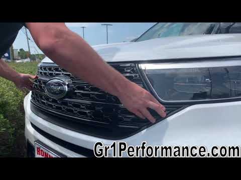 2020 - 2022 Ford Explorer Gloss Black Overlay Grille | Before & After Video