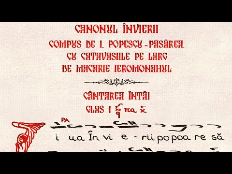 Canonul Învierii, glasul I, de I. Popescu-Pasărea cu catavasiile pe larg de Macarie Ieromonahul