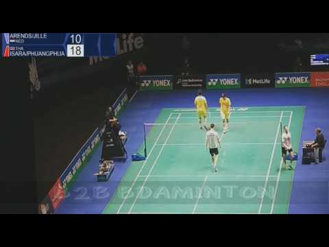2017 Yonex All England Open R32 MD Bodin Nipitphon vs Jacco ARENDS Ruben JILLE