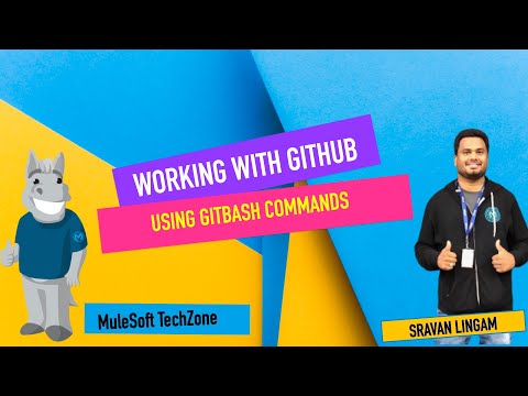 Cicd Step 1 Github Repository Code Commit Git Bash Continous Integration Mulesoft