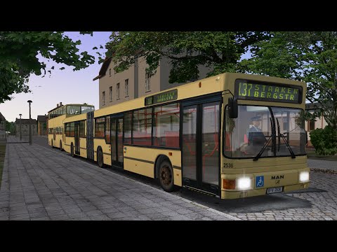 [OMSI] Full Trip: Berlin Route 137, MAN NG272 (GN92, 2536) Kickdown