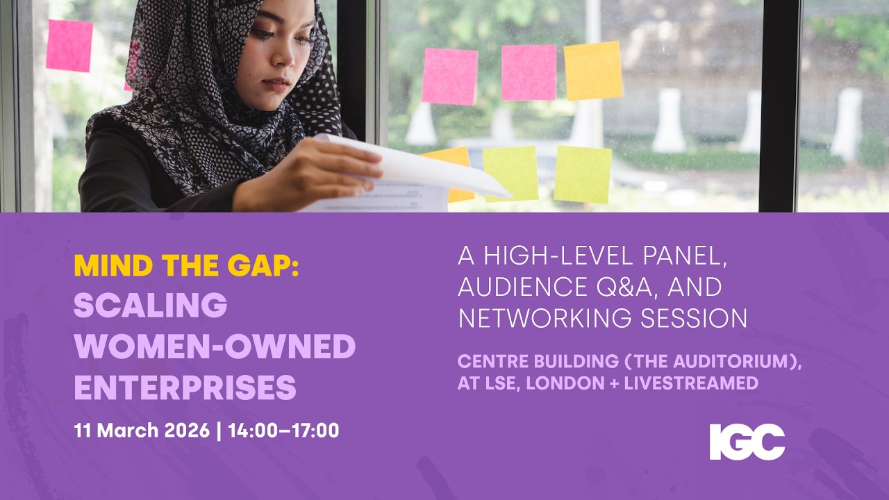 Mind the gap: Scaling women-owned enterprises | International Growth Centre