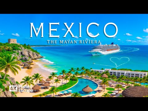 Mexico 4K – Explore the Mayan Riviera’s Paradise Beaches & Tropical Vibes With Deep House Chill 🎵