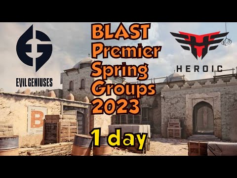 Heroic vs Evil Geniuses BLAST Premier Spring Groups 2023