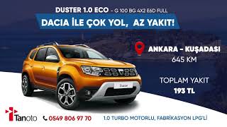 Dacia ile Çok Yol, Az Yakıt! - Tanoto