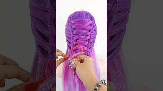 Easy hairstyle for girls 🎀 #braids #beauty #hair #viral #hairstyles