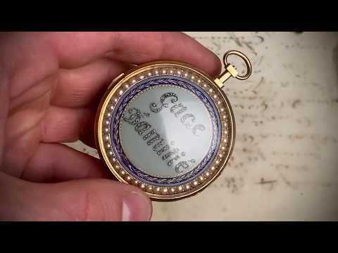 Gage d'Amitie / Token of Friendship - Verge Fusee Antique Pocket Watch.