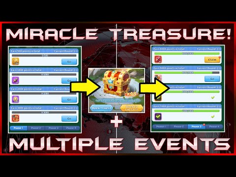 The latest Events in Hero Clash 2025 + Miracle Treasure tips / tricks!