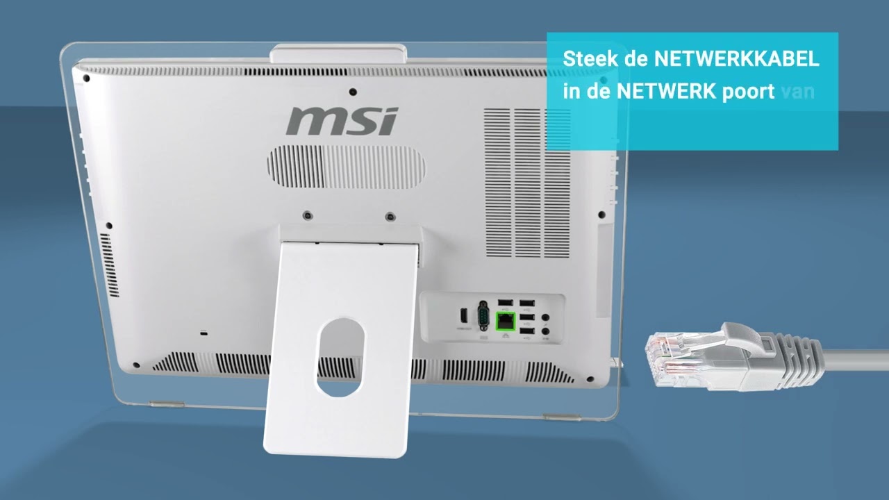 Internet via bekabeld netwerk en updaten