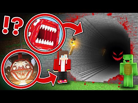 MAIZEN: JJ and Mikey Found Train Eater & Charles Longest Tunnel Story - Minecraft Animation JJ&Mikey