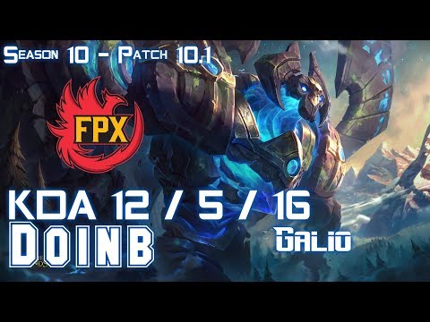 FPX Doinb GALIO vs TALON Mid - Patch 10.1 KR Ranked